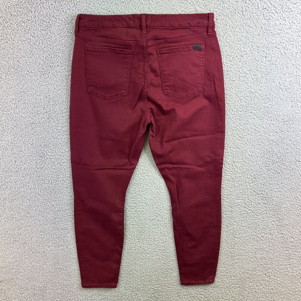 Jen7 by 7 For All Mankind Legging Ankle Womens Sz 14 Burgundy 32x27 - Picture 7 of 7